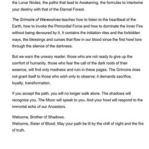 The Book of Werewolves, Magic Grimoire Transformation Wolf Magick Ritual, Limited Edition Forbidden Knowledge