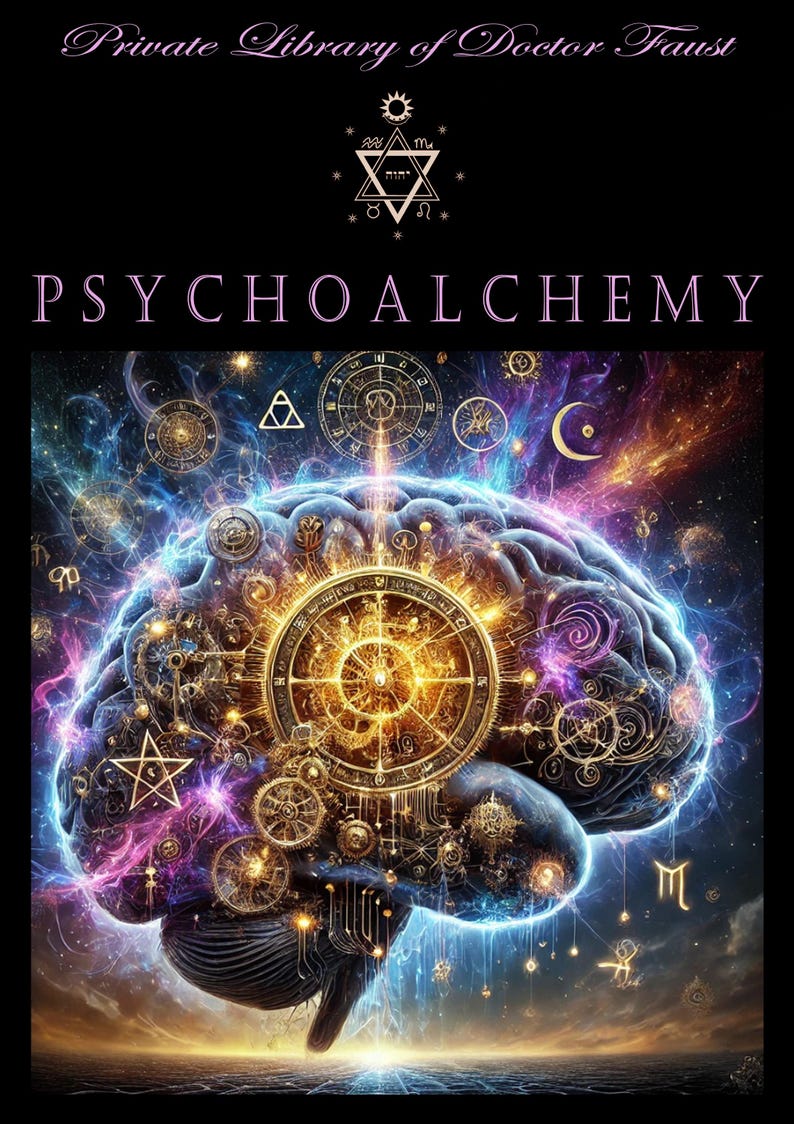 Psychology Book, Esoteric Alchemy Manual Mindset Forbidden Knowledge, Magic Occult Secret Societies