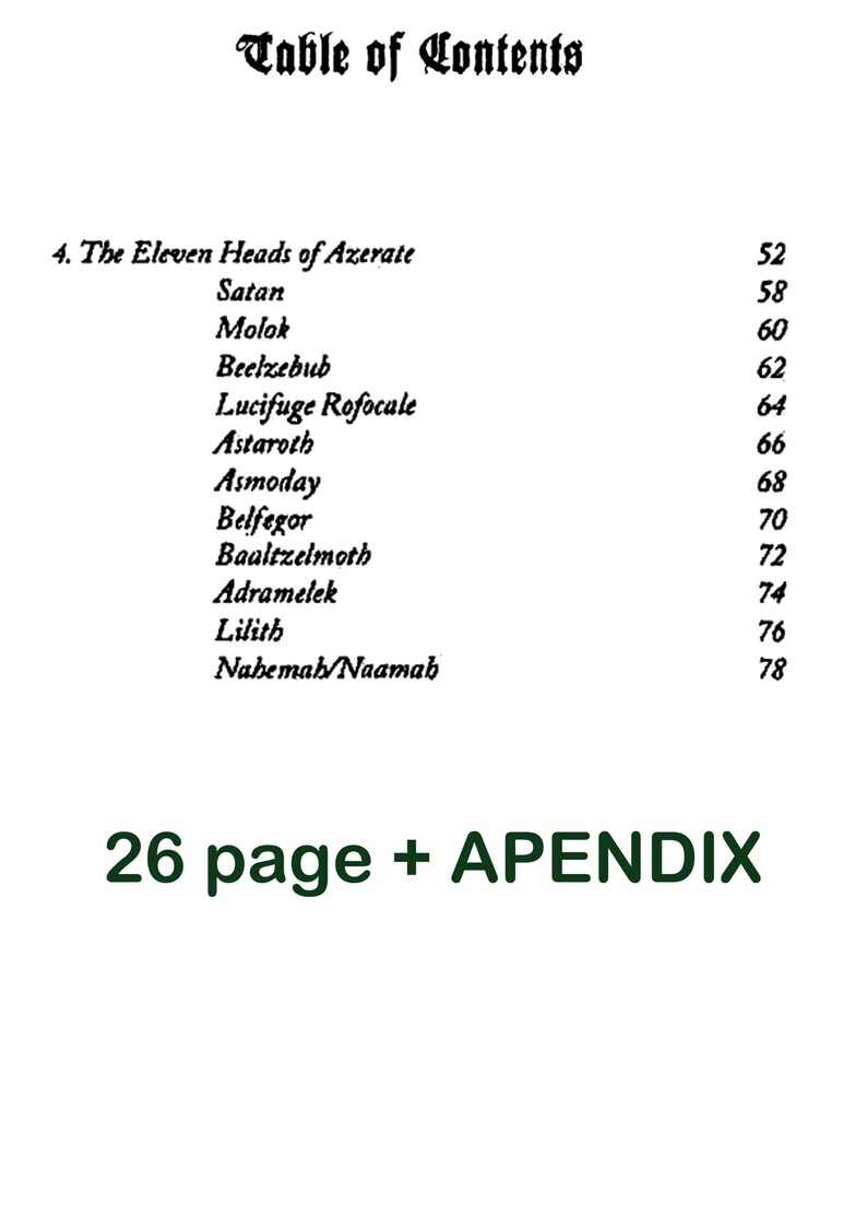 Antique Book, Occultism Magic Grimoire Azazel Manuscript, Qliphot Demon Hell, Magick Secret Societies Occult Order Ritual