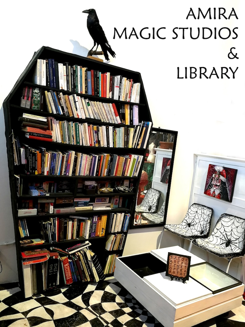 Magic Box Witchcraft Kit, Witch Pagan Altar, Magick Wicca Pagan Apothecary Cabinet, Ritual Furniture Custom Order Wooden