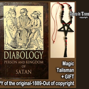 Antique Book Occult, Diabolic Satanic Magic Satanism, Satan Witchcraft Devil Practical Manual, History Old Manuscript