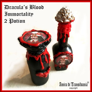 magic potion dracula blood vampire apothecary vintage bottle witch altar witchcraft ritual love spell home decor halloween sorcery