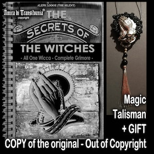 Antique Book Wicca, Occultism Witchcraft Grimoire, Wicca Magic Symbols, Witchcraft Sorceries, Witches Esoteric Rituals