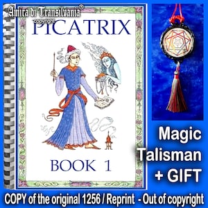 Forbidden book, Picatrix, talisman book, astrology, magician, occult, witchcraft, grimoire, magick, manuscript, v1