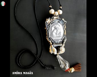 The Alchemist, Paracelsus Homunculus Talisman, Esoteric Knowledge Amulet, Alchemy Symbols Pendentif, Hermetic Philosophy