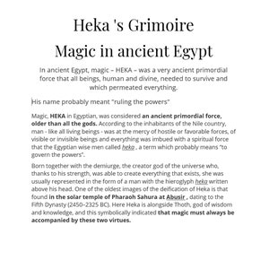 Antique Book Ancien Egypt Black Magic Secret Occultism Esoteric, Egyptian Goddess Heka Deity Hecate Grimoire Scarab
