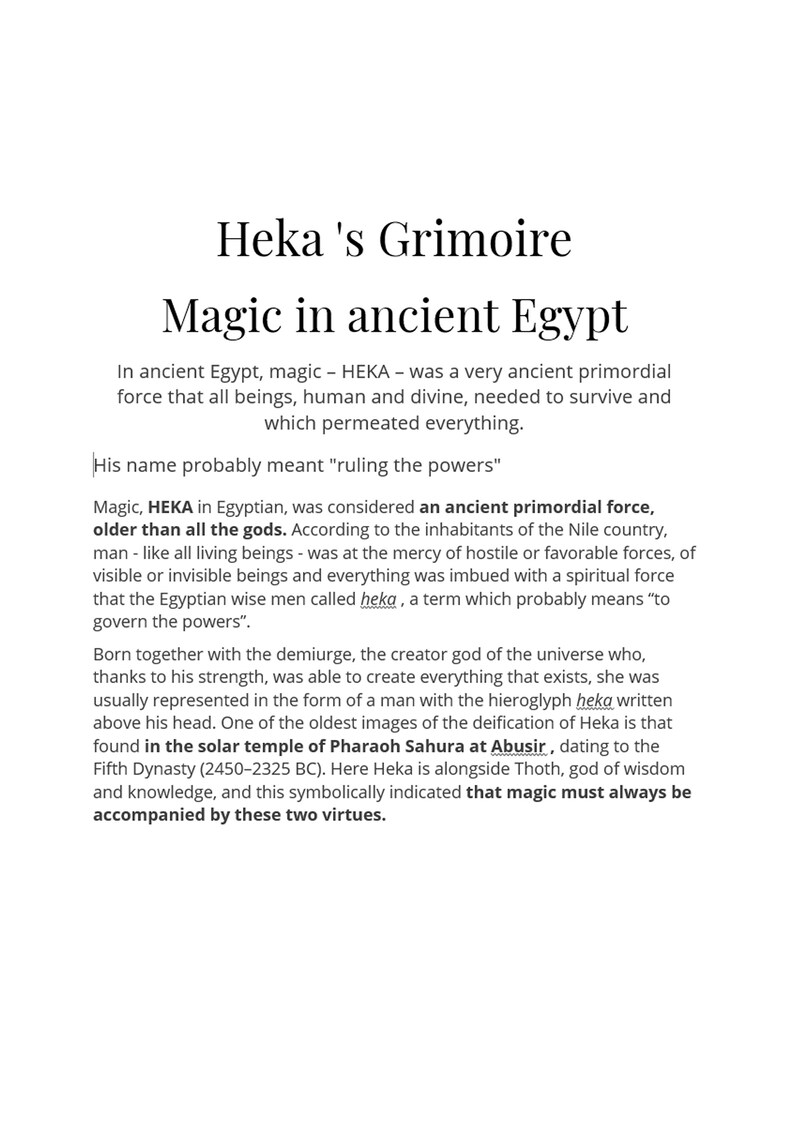 Antique Book Ancien Egypt Black Magic Secret Occultism Esoteric, Egyptian Goddess Heka Deity Hecate Grimoire Scarab