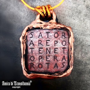 Sator Arepo Magic Talisman, Sator Square Protection Symbol, Protective Amulet, Magick Secret Societies Occult Sigil Seal