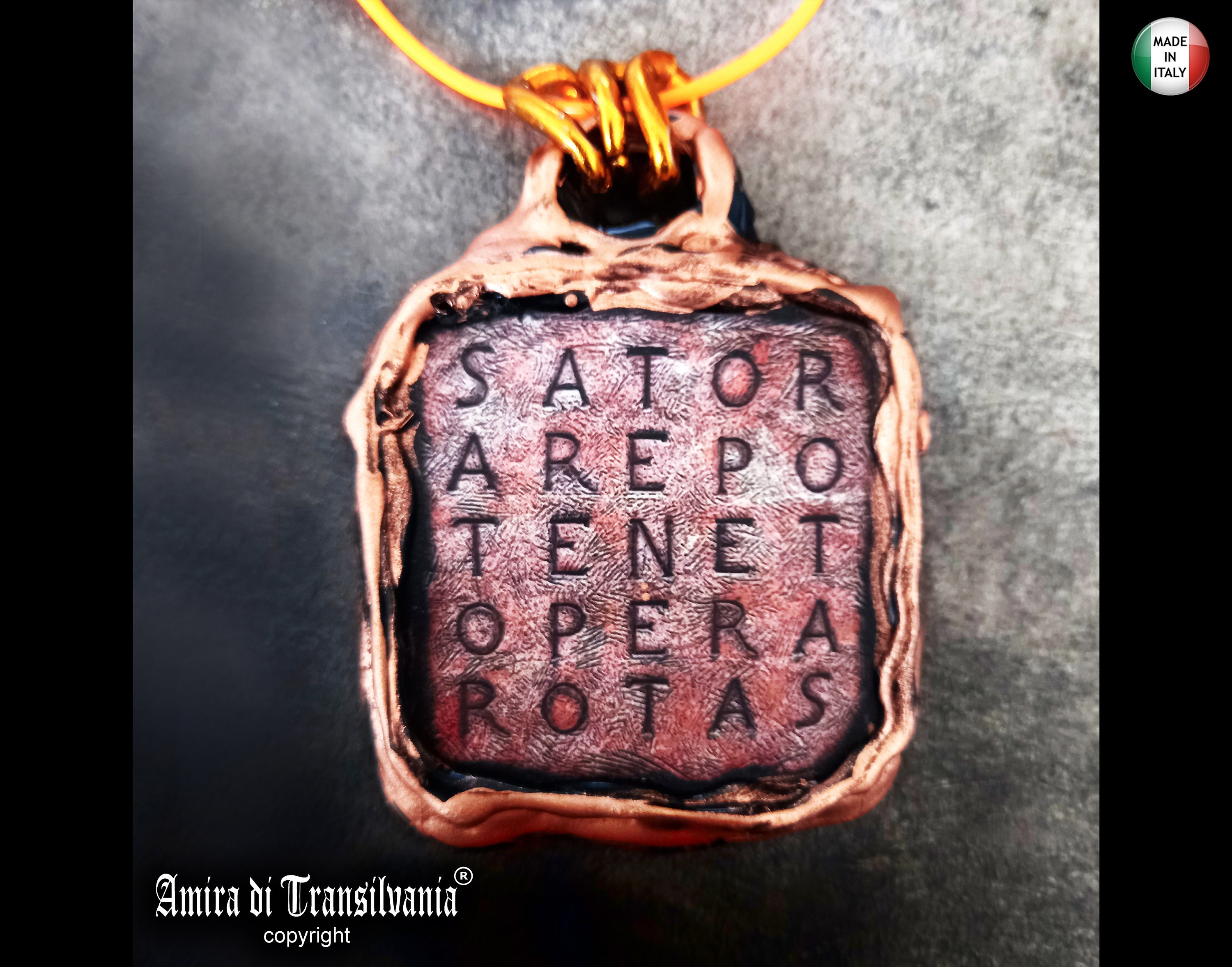 Sator Arepo Magic Talisman, Sator Square Protection Symbol, Protective Amulet, Magick Secret Societies Occult Sigil Seal
