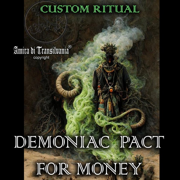 demoniac pact, money spell, money ritual, magic spell, demon king, lucifer, bune, clauneck, mammon, summoning demons