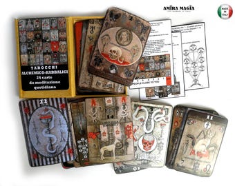 Kabbalah Tarot Card Desk, Hebrew Alphabet Letters, Occult Witchcraft Symbols, Astrological Merkaba Kabbalistic Metatron