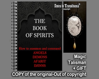 Book of Spirits, Book of Shadows, Dark Witchcraft Esoteric Magick, Summoning Demons Afarit Djinn, Secret Societies