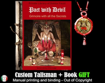 Antique Book, Occultism Satanic Magic, Occult Esoteric Manuscript Lucifer, Enlightenment Gnosis, Secret Societies Knowledge