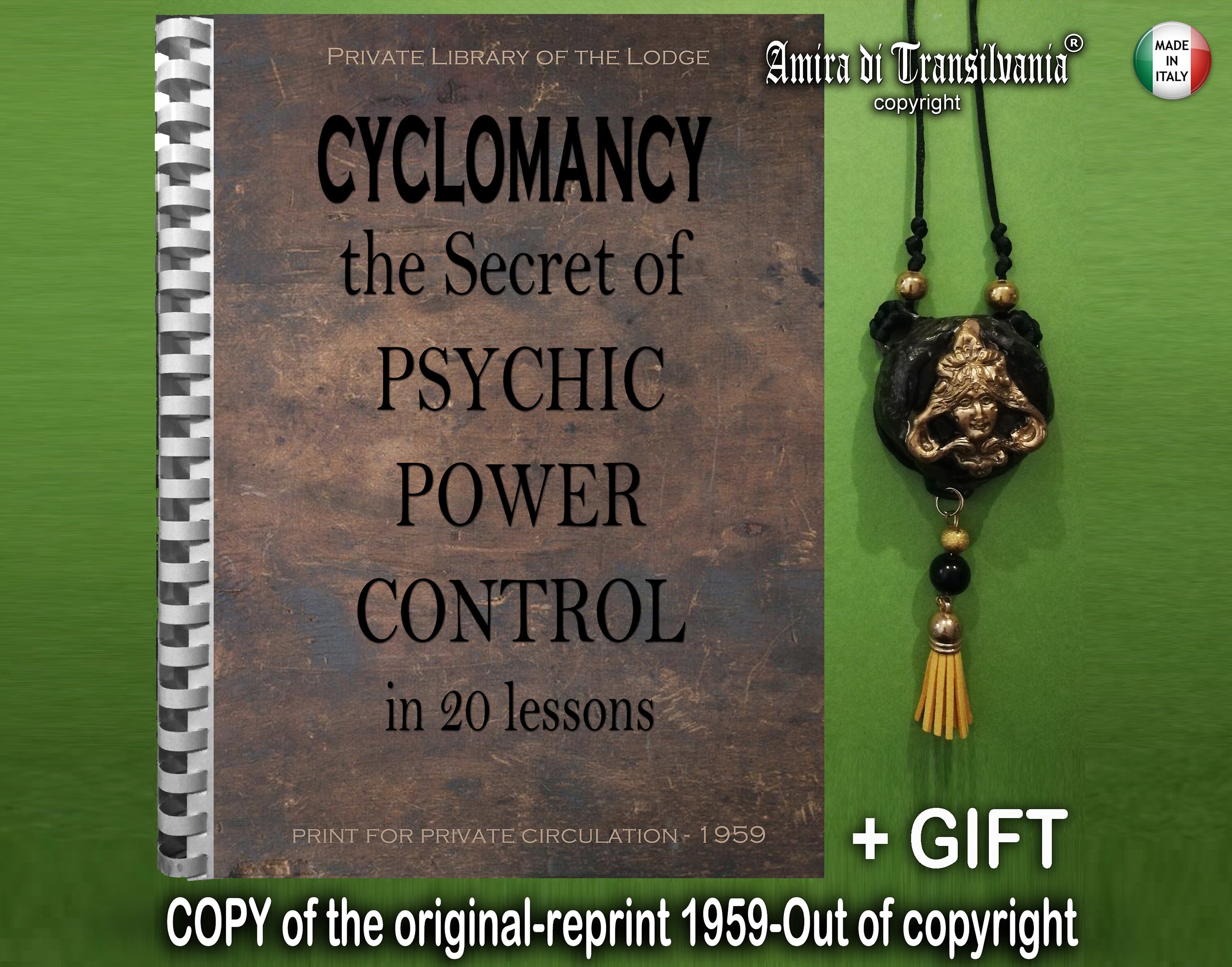 Antiek boek, occulte psychologie handmatige mindcontrol, duistere magie occultisme, heksenmagie Grimoire Forbidden Knowledge
