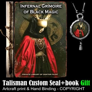 Infernal Grimoire of Black Magic, Revenge Ritual Instruction, Antique Book Forbidden Knowledge, Occult Magic Occultism