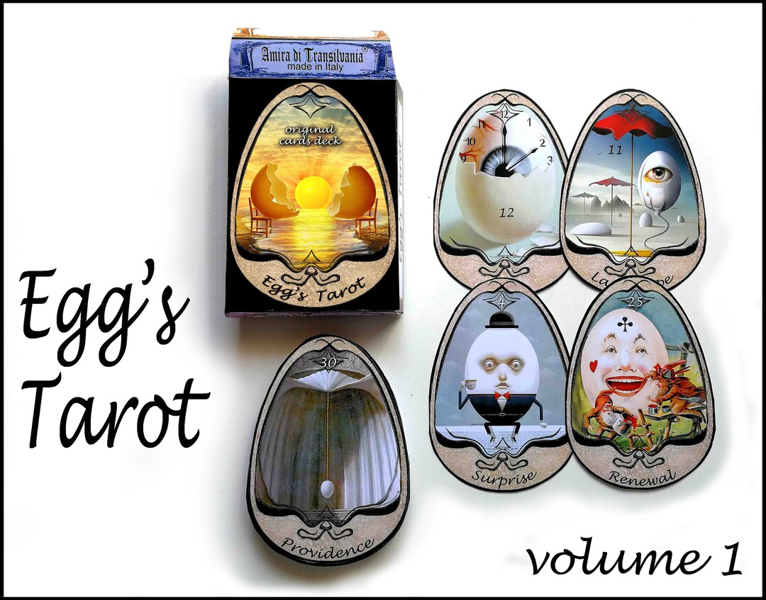 Egg Eggs Art Tarot Cards Deck Rare Major Minor Arcana Limited Etsy