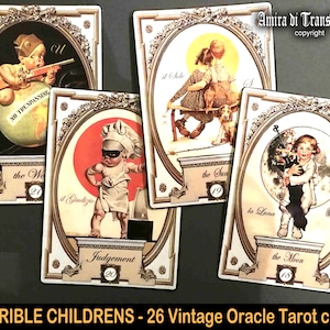 bambini tarocchi carte mazzo libro spiegazione oracolo divinazione arcani maggiori edizione rara vintage fatto a mano cartomanzia collezione cartomante