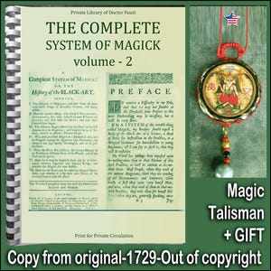 Antique Book Ancien Magic, Secret Societies Occultism Esotericism, Complete System Occult Magick, Forbidden Knowledge V2
