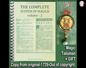 Libro antiguo, magia antigua, sociedades secretas, ocultismo, esoterismo, sistema completo de magia oculta, conocimiento prohibido