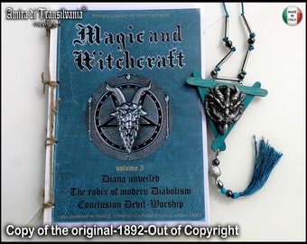 Antique Book, Occult Magic Esoteric Occultism, Witchcraft Grimoire Satanic 1700s, Lucifer Secret Societies Knowledge