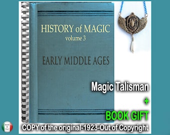 Antique Book History of Magic, Banned Book Esoteric Manuscript, Occult Occultism Secret Societies, Medieval History V-3