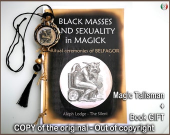 Antique Book Occult Esoteric Occultism Ceremonial Magick, Antique Grimoire Secret Societies Black Masses Ritual Practice