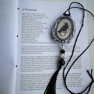 Black Raven, Germanic Folklore Witch Hunt, Antique Book Witchecraft Occult Grimoire, Secular Manuscript Magic Rituals