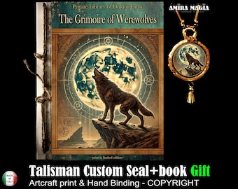 The Book of Werewolves, Magic Grimoire Transformation Wolf Magick Ritual, Limited Edition Forbidden Knowledge