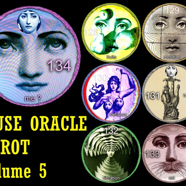 Tarot Cards Deck Round Cards Muse Diva, Tarot Guide Book Sibyl Oracle, Old Hollywood Glamour, Golden Age Hollywood MGM