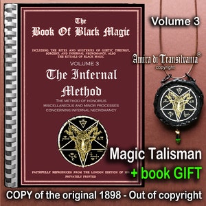 Antique Book, Black Magic Ritual, Necromancy Ceremonial Magic, Infernal Satanic Magick Satanism, Secret Societies Sigil