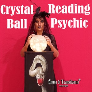 Crystal Ball Reading, Clairvoyant Medium Accurate Prediction, Crystal Therapist Medium Psychic, Guidance Ritual Witch