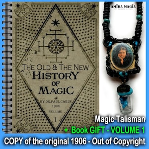 Antique Book History of Magic, Witchcraft Occult Occultism Black Magic, Rare Antiquarian Collectible Magick Grimoire V-1