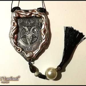 Sigil of Baphomet, Magic Talisman Templar Symbol, Black Magic Goth Jewel, Satanic Necklace, Lucifer  Satanist Pentagram