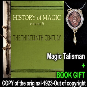 Magic Book, Antique Witchcraft History Occult Secret Societies, Thirteenth Century Esoteric Manuscript Manual for Witch