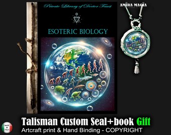 Biology Book, Esoteric Biological Science, Magic Humanistic Occult Secrets Manual, Genetics Evolution Zoology Life Study