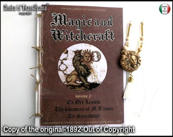 Livre ancien, Occultisme ésotérique de magie occulte, Rituel de sorcellerie Grimoire Magick, Connaissance interdite des sociétés secrètes