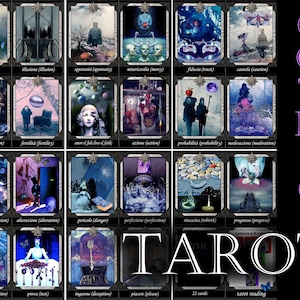 Gotische tarot, limited edition, wicca-orakel, occult, heidens, wicca, waarzeggerij, grote arcana, waarzegger, begeleiding