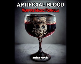 Artificial Blood Magic Trick Formula, Realistic Vampire Spell Blood Sucking, Dark Academia University Magick Incantation