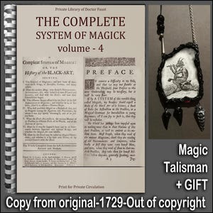 Antique Book Ancien Magic, Secret Societies Occult Esotericism, Complete System Occultism Magick, Forbidden Knowledge V4