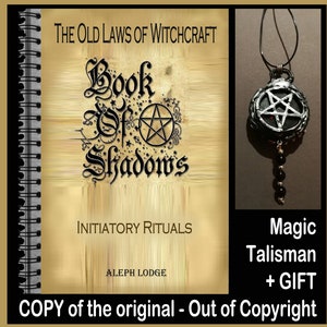Book of Shadows, Antique Grimoire Witchcraft Books, Witch Coven Manual, Secret Societies Magic Incantation Rituals Spell