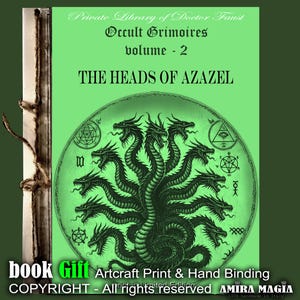 Antique Book, Occultism Magic Grimoire Azazel Manuscript, Qliphot Demon Hell, Magick Secret Societies Occult Order Ritual