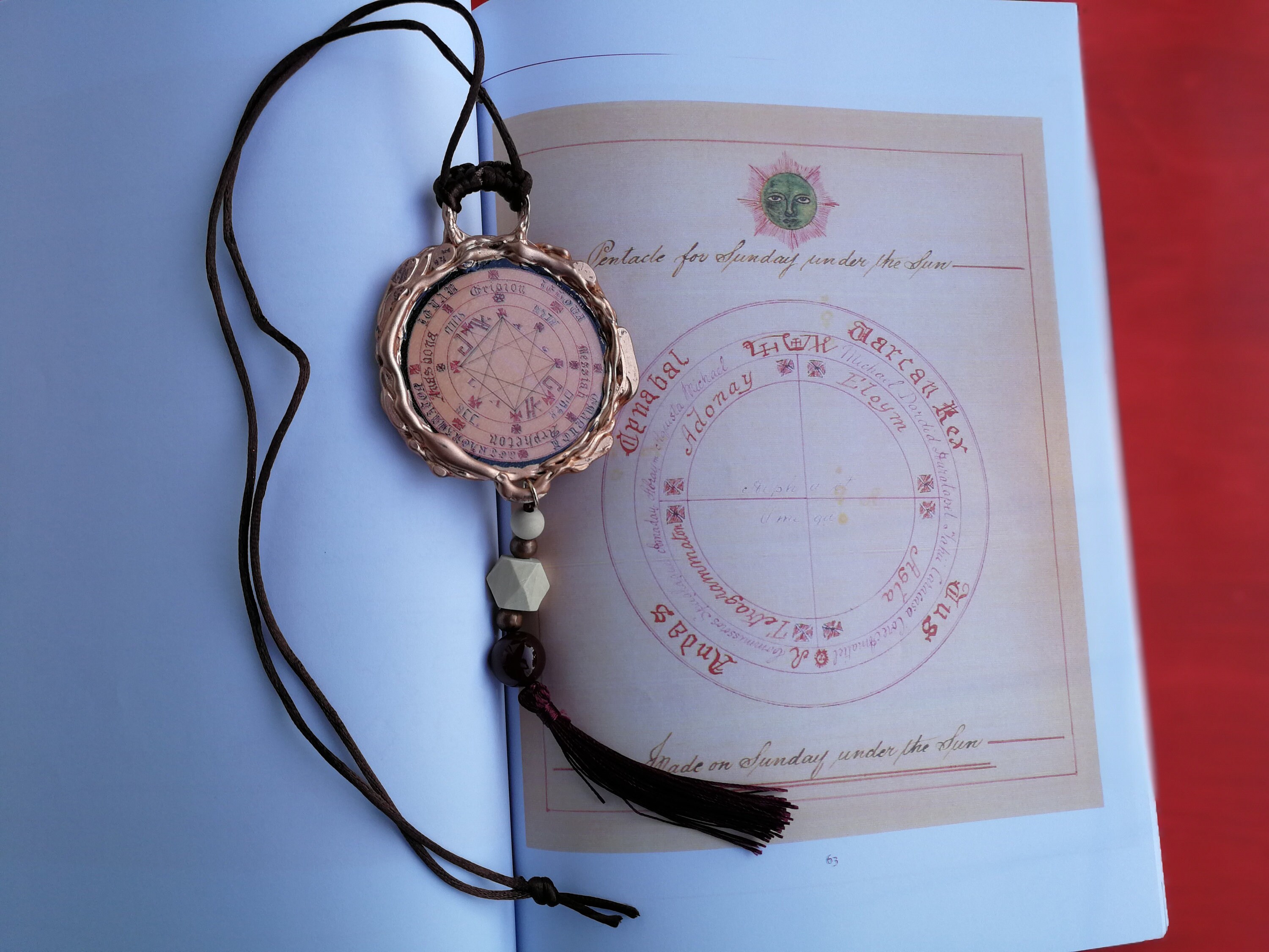 Antique Handwritten Book Occult Black Magick Kabbalah Lesser Key of ...