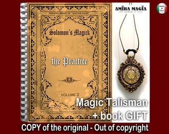 Antique Book Occult Magic Esoteric Occultism Kabbalistic Grimoire, Kabbalah Solomon Magick Lesser Key Rituals Practice