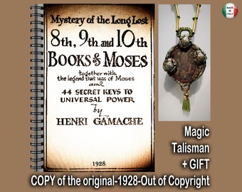 Antique Magic Book, Occult Dark Magic Rituals, Esoteric Sorcery Secret Societies, Kabbalah Cabalistic Book of Moses