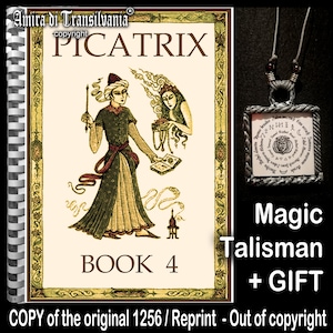 Forbidden book, Picatrix, talisman book, astrology, magician, occult, witchcraft, grimoire, magick, manuscript, v4