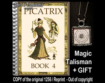 Forbidden book, Picatrix, talisman book, astrology, magician, occult, witchcraft, grimoire, magick, manuscript, v4