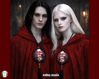 Talismán de Drácula, Murciélago Vampiro, Amuleto Gótico de Transilvania, Collar, Colgante, Artesanía Mágica, Castillo del Conde Vlad Tepes