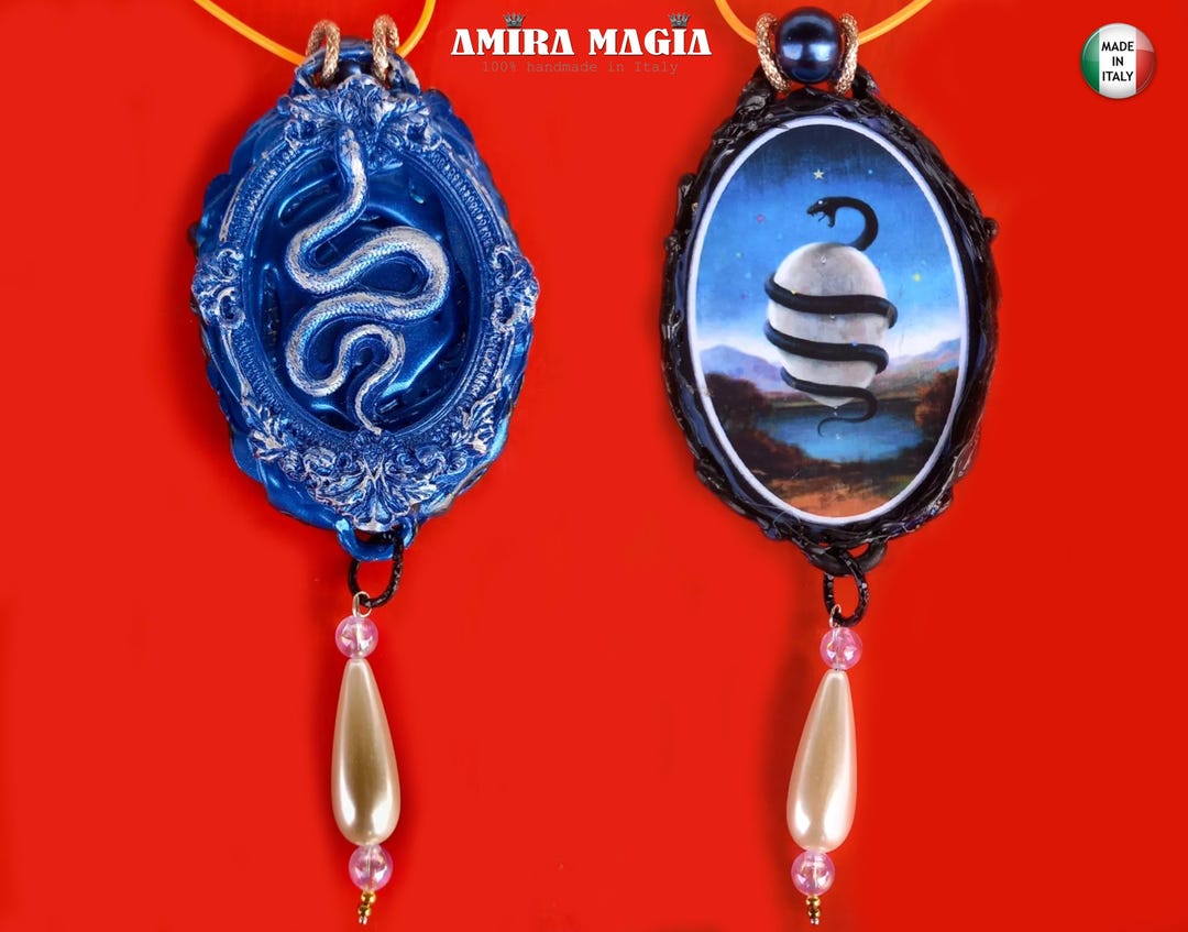 Egg Snake, Ouroboros Magic Amulet Charm Jewelry, Alchemy Occult Symbol ...