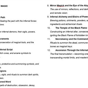 Infernal Grimoire of Black Magic, Revenge Ritual Instruction, Antique Book Forbidden Knowledge, Occult Magic Occultism