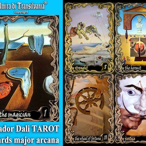 Salvador Dali Tarot, Kunst-Tarot-Karten, große Arcana, Sammlerstück, Handlesung, Orakel-Kartenspiel, Glücksspielkarte